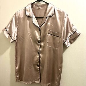 Woman’s Satin Pajama Shorts Set